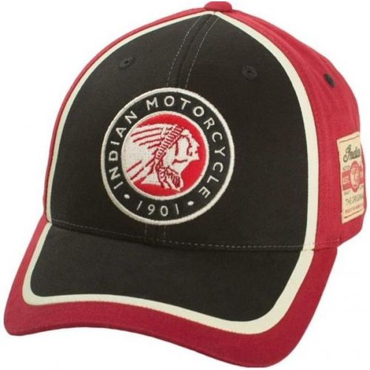 Indian Motorcycle Circle Patch Hat - Red / Black